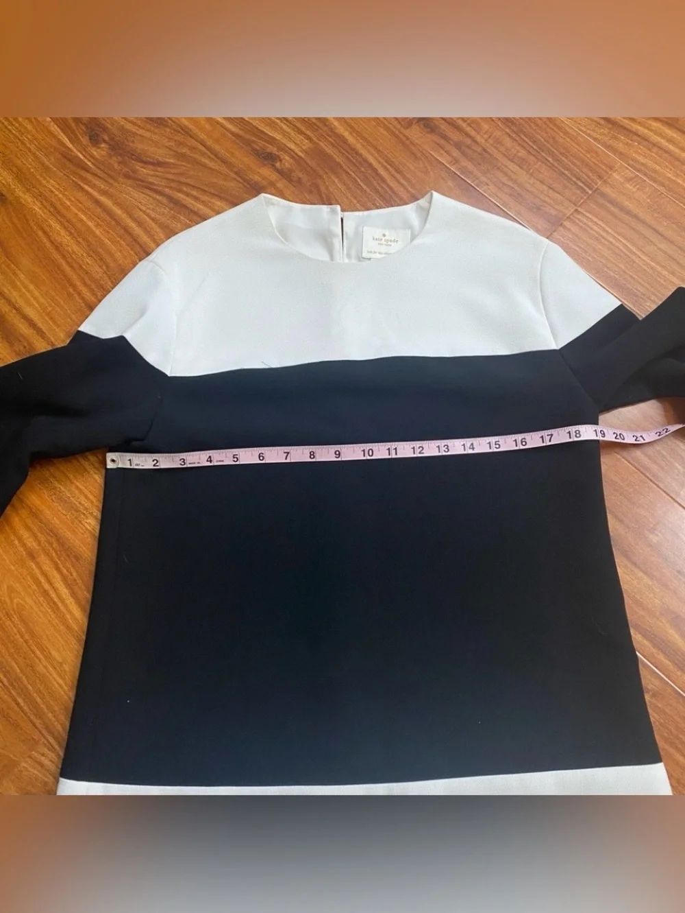 Kate Spade Women's Black Off White Colorblock Classic Shift Dress Size 6 Preppy
